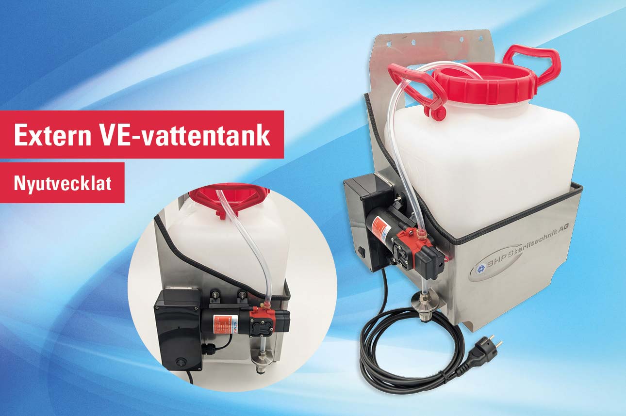 Extern VE-vattentank för LABOKLAV-serien 55–195